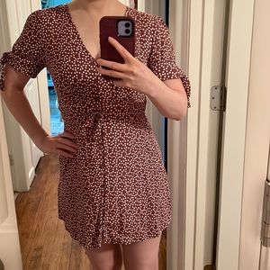 Express polka dot retro inspired dress
